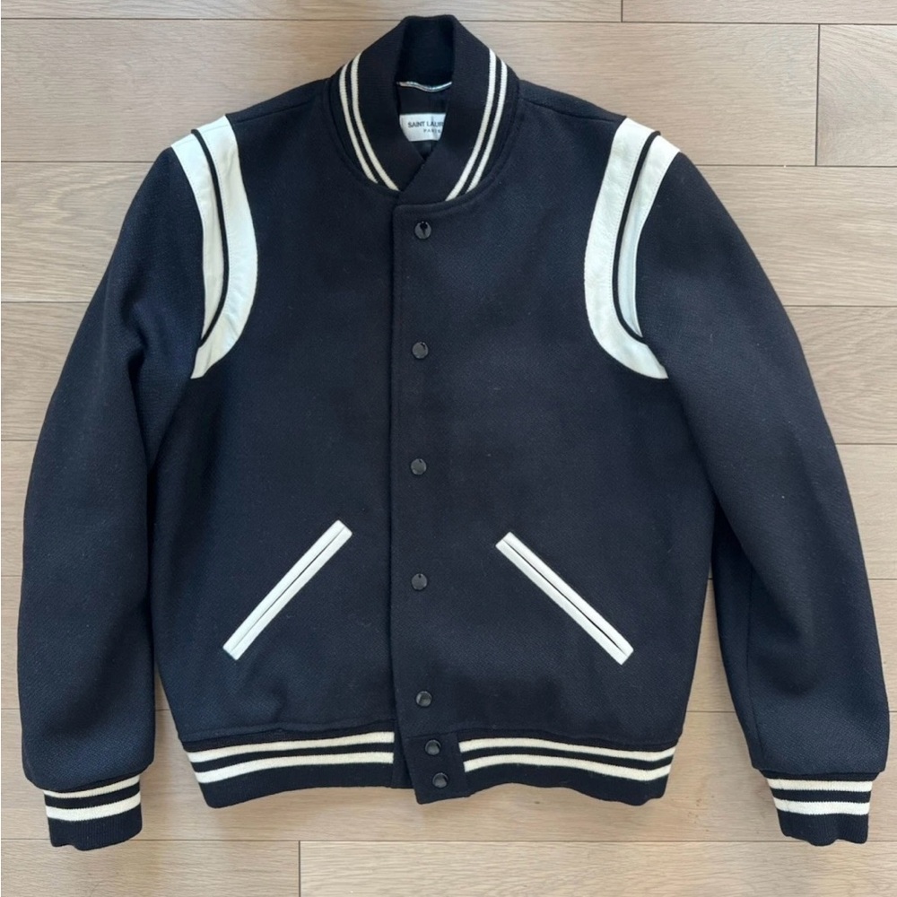 Saint Laurent Teddy Varsity Jacket Size 48